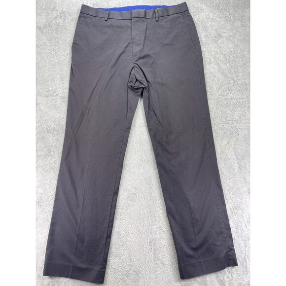 Banana Republic Dress Pants Mens 36x34 Navy Non Iron Tailored Slim Fit - Picture 1 of 15